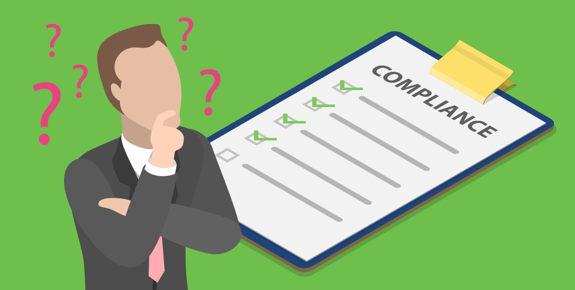 business man thinking about compliance
