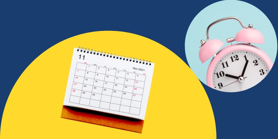 Calendar and time clock
