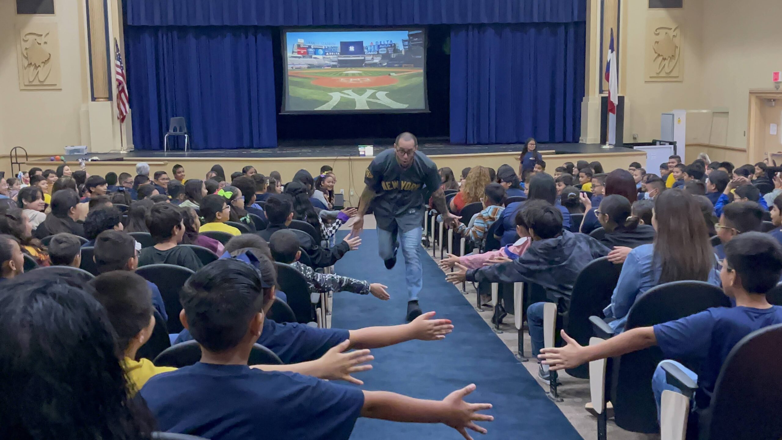 Motivational Youth Speaker Eddie Cortes at O'Donnell Intermediate Schools Assembly Program
