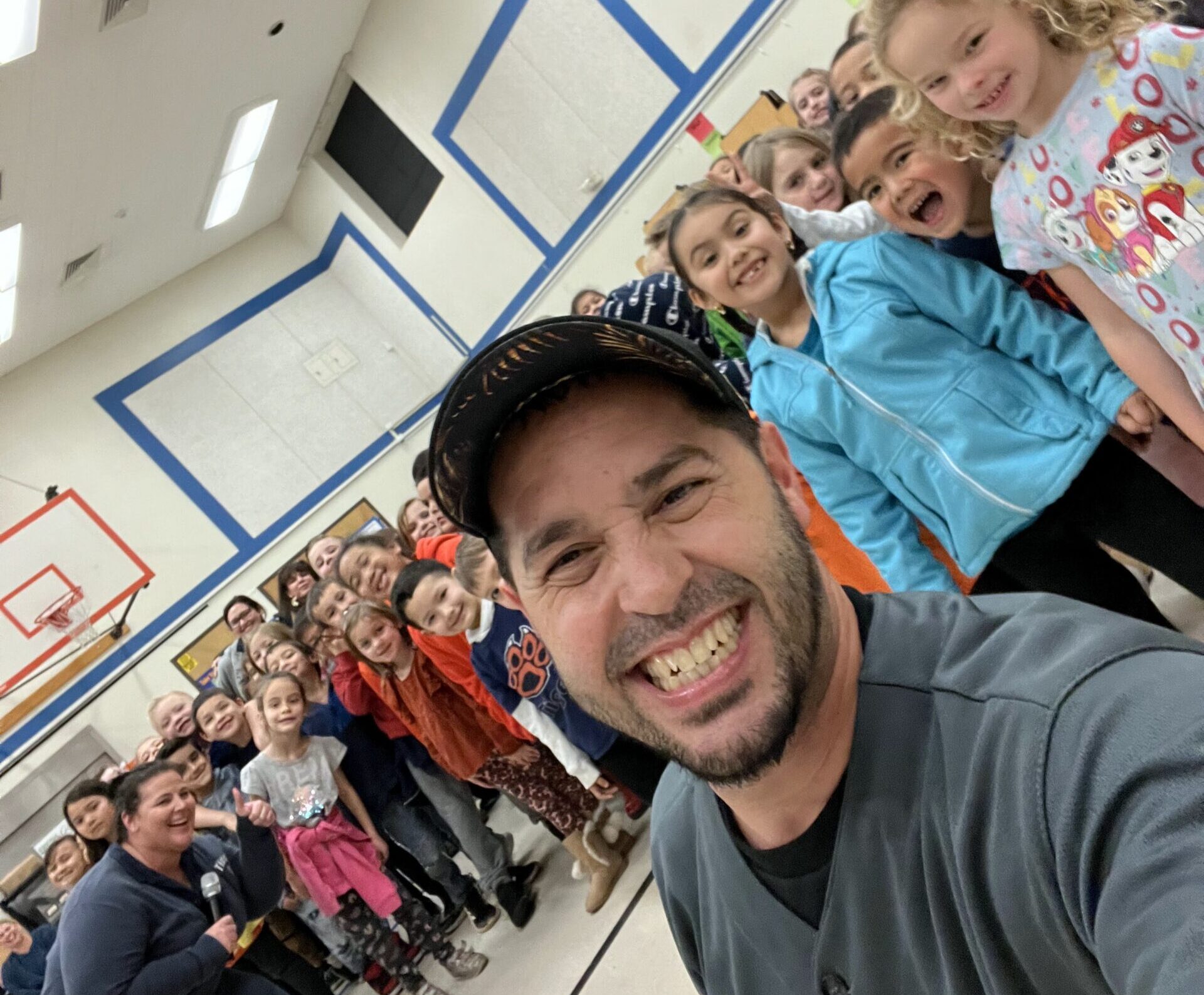 Elementary School Assembly at Motivational Youth Speaker Eddie Cortes at Pleasant Grove Elementary School, Elk Grove, CA with Motivational Youth Speaker with Eddie Cortes