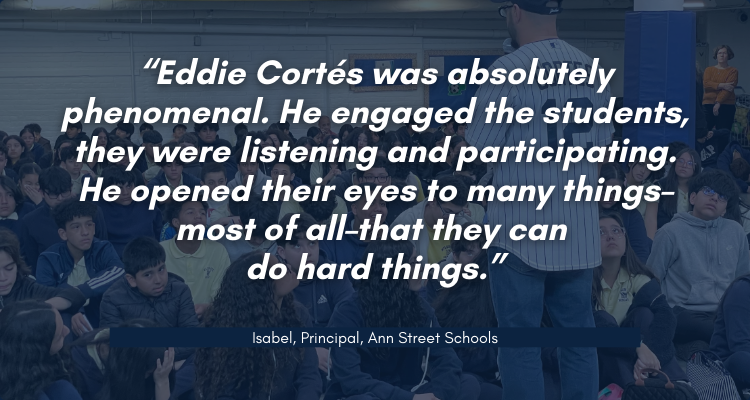 Resilience on Tour in Newark, NJ: Inspiring Students with Youth Motivational Speaker Eddie Cortés